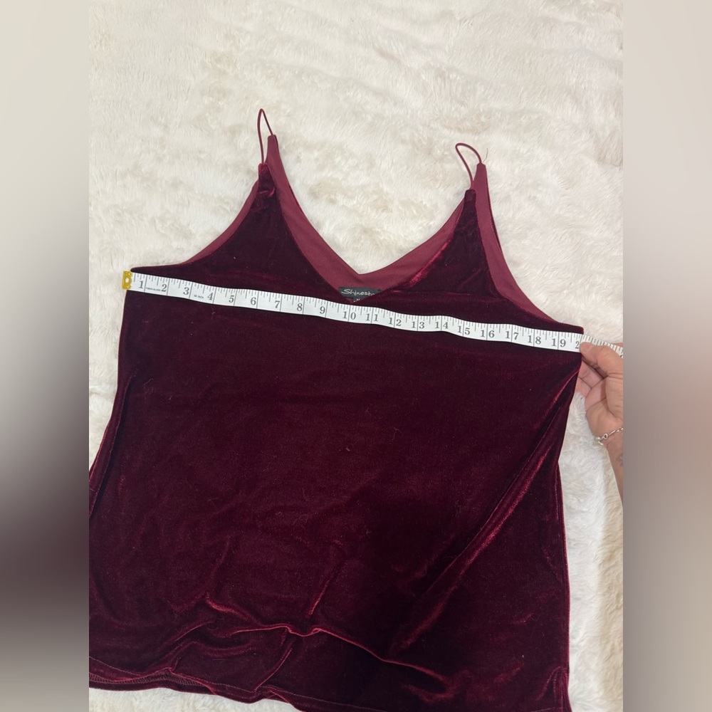 Shinestar Velvet Camisole Set - Burgundy and Black.
 LOFT Emerald Green - Picture 2 of 14